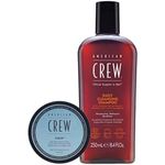 American Crew Regimen Fiber Duo, Hair Gifts For Men With Daily Cleansing Shampoo & Fiber High Hold to Thickening & Texturise (2 x Full Size)