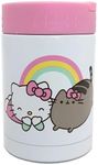 Puckator LPOT24A Hello Kitty & Pusheen the Cat Reusable Stainless Hot & Cold Thermal Insulated Lunch Pot/Snack Pot 500ml