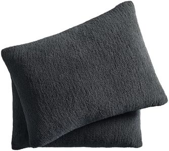 Sunday Citizen Snug Sham Set (Set of 2) – Ultra Soft Fluffy Pillow Shams, Decorative Bed Pillow Shams - Signature Snug Fabric, Hypoallergenic, Machine Washable - King Size (20.5" x 36.5") - Coal