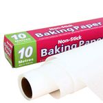 Baking Parchment Paper 5M / 10M / 20M Microwave Oven Cooking Sheet Non-Stick Baking Liners Sheets for Cook Grilling Air Fryer Bread Cup Cake Cookie BBQ (20 Meters)