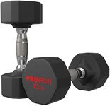 PROIRON Rubber Dumbbells Pure Steel