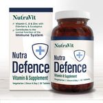 NUTRADEFENCE - Immune System Vitamins | Immune System Booster - 30 Tablets - Immune Support for Cold and Flu - Contains Elderberry, Eucalyptus, Vitamin D, Vitamin C & Zinc - by NutraVit