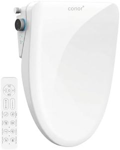 Conor Ayora Smart Electric Bidet Toilet Seat, Watermark Certified with Auto Open/Close Lid, Remote Control & Installation Kit