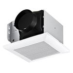 JOEAONZ Bathroom Fan 110 CFM Very Quiet with Matel Housing, Ceiling Mount Exhaust Ventilation Fan Large Air-flow Capacity, Energy-Saving Household Bath Vent Fan, White Plastic Grille