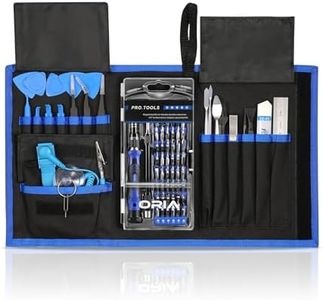 ORIA Precision Screwdriver Set, 86 in 1 with 57 Bits Repair Tool Kit, Portable Bag for Cellphone, Game Console, Tablet and Other Devices, Blue