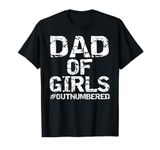 Father's Day Gift from Daughters Dad of Girls #Outnumbered Premium T-Shirt