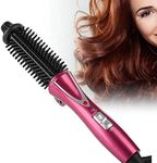 Hair Curling Wand, Anti Scald Instant Heat Up Hair Curler Hot Brush Professional Hair Crimpers for Women Multi Stylers Brush for Long/Short Hair (UK Plug 110-240V)