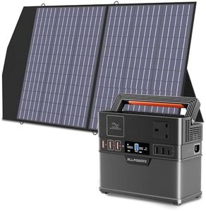 ALLPOWERS Portable Power Station 300W / 288Wh Solar Generator Camping Generator with 1x100W Foldable Solar Panel Included for Outdoors Camping Travel Fishing Emergency Power Supply Backup
