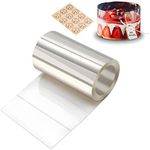 Gutsdoor Cake Collars 4 x 394inch, Acetate Rolls, Clear Cake Mousse Strips, Transparent Cake Rolls, Cake Acetate Sheets for Chocolate Mousse Baking Cake Decorating