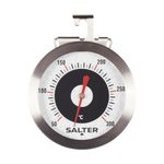 Salter Oven Thermometer - Stainless Steel Dial, Food Baking, Temperature Gauge 50 – 300°C, For Home/Kitchen, Hang or Stand in Oven, Instant Read, Adjustable Viewing Angle, Bold Display