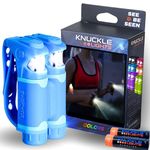 Knuckle Lights Colors – Night Running Lights for Runners and Walkers. Bright Flood Beams Light Your Entire Path. Great Dog Walking Light and Running Flashlight (Blue)