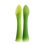 Olababy Training Spoon, Kale Green/Celery Green, 2 Pack