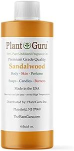 Sandalwood Fragrance Oil 4 fl. oz. Scented Oil for DIY Soap Making, Candles, Bath Bombs, Body Butters. Used in Aromatherapy Diffusers, Burners and Warmers. Great Addition to Lotions and Creams.