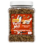 Friskies Party Mix Cat Treats, Gravy-licious Crunch Chicken and Gravy - 454 g Cannister (1 Pack)