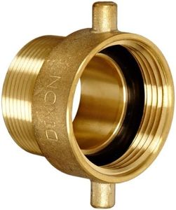 Dixon HA1515T Brass Fire Equipment, Hydrant Adapter with Pin Lug, 1-1/2" NST (NH) Female x 1-1/2" NPT Male