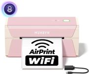 MUNBYN Wireless Label Printer 300DPI, Wi-Fi Thermal Printer, AirPrint Connectivity No Driver, Compatible with iPhone iPad Mac, Work with Thermal Labels for Windows Chromebook Android, RW401AP AirPrint