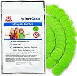 RiptGear Mosquito Patches - 150 Pack of Mosquito Stickers for Kids and Adults, Natural Mosquito Sticker, Citronella Patch Sticks to Any Surface - DEET Free