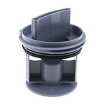 Washer Drainage Pump Drain Outlet Seal Cover Plug Compatible with Siemens Compatible with Bosch Washing Machines Drain Pump Fluff Filter