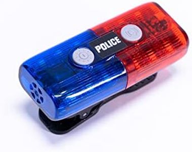 Police Personal Safety Warning Signal Clip Shoulder Light with Electronic Whistle Flashlight magnet For Outdoor Rescue,Traffic Guidance,Police patrols,Cycling,Night run,Costume Role Playing (Red/Blue)