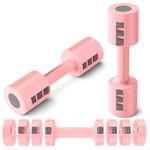 SLOVIC Adjustable Dumbbell 2.5kg pair |Dumbbells -Gym equipment for home workout | (2.5kg X 2) |Fitness Gym Dumbbells| Anti Skid dumbles | Dumbell Weights,Acrylonitrile Butadiene Styrene (ABS),Pink