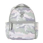 TWELVElittle Midi Go Diaperbag Backpack with Changing Pad, Diaper Bag Backpack for Moms or Dads with Insulated Pockets, Blush Camo, One Size