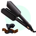 MINT Double Barrel Mermaid Hair Waver for Long Hair | Ionic Deep Waver Hair Tool Creates Volume & Large Beach Waves | Wave Crimper Hair Tool | Waving Iron with Adjustable Temperature