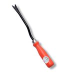 Kraft Seeds Hand Weeder - 1 Pc (Orange Handle, Black Blade) | Weed Remover Agriculture Tool for Gardens |Weeding Tool for Terrace Garden |Durable Hand Weeder for Garden |Garden Plants Weeder for Lawn