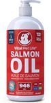 Salmon Oil for Dogs & Cats - Healthy Skin & Coat, Fish Oil, Omega 3 EPA DHA, Liquid Food Supplement for Pets, All Natural, Supports Joint & Bone Health, Natural Allergy & Inflammation Defense, 946 mL