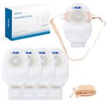 Heagimed 20 Pack Stoma Bags Ostomy Supplies, One-Piece Colostomy Bags, 10-66 mm Cut-to-Fit Drainable Stoma Bag with Waistband for Ileostomy Stoma Care