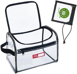 Rough Enough Clear Makeup Bag Medicine Bag Large Toiletry Cosmetic Bag Case Organizer Box Pouch with Zipper for Travel Accessories Toiletries Essentials Airport Nail