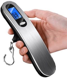 Luggage Scale 50kg/110LB, TXY Portable LCD Display Electronic Scale Weight Balance Suitcase Travel Bag Hanging Steelyard Scale Tool with Hook