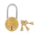 Godrej Locking Solutions and Systems 3597 Key Padlock (Gold finish)