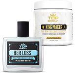 Her Loss & King Maker - 100ml Pheromone Cologne for Men & 13-In-1 Anabolic Supplement for Men 120 capsules | Raw Attraction & Confidence - Increase Stamina, Lean Muscle Growth & Recovery