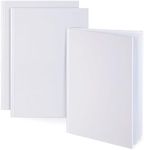 3 Pack 7x10 inch White Blank Hardcover Books for Kids to Write Stories, Unlined Scrapbook and Journal - 18 Sheets/36 Pages Each