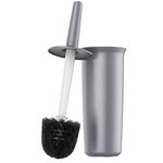 MR.SIGA Toilet Bowl Brush and Holder for Bathroom, Gray, 1 Pack