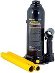 Omega-Lift Hydraulic Welded Bottle Jack - 4 Ton (8,000 Lbs) Capacity with Side Pump Two-Piece Handle