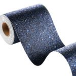 FunStick Galaxy Blue Black Glitter Wallpaper Border Peel and Stick Wall Border Self Adhesive Sparkle Black Wallpaper Decorative for Bedroom Bathroom Mirror Border Trim Glitter Contact Paper 3.9"x200"