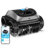 (2025 Upgrade) WYBOT OS7010C Pool Vacuum for Inground Pools, 4-in-1 Cordless Robotic Pool Cleaner, Triple-Motor up to 1,614 Sq.ft, Wall & Waterline Cleaning, WiFi & Bluetooth Connect