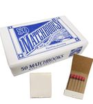 Matchbooks Book Style 20-Count Sticks 50 Books/Pack Sold as case of 4 Packs