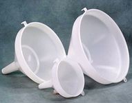 Home Brew Ohio 10" Funnel with Strainer, White