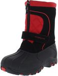 Weatherproof Kids Insulated Snow Winter Boots, Red, 7 Toddler