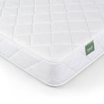 Tutti Bambini Coir Fibre Baby Cot Mattress 140 x 70cm – Hypoallergenic, Breathable & Wipeable Travel Toddler Bed Mattress - Soft & Supportive Baby Bedding