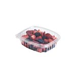 good natured 24 oz Multi-Purpose Clear Plastic Food Container, Pack of 200 - Ideal for Storage, Take Out, To-Go - Durable, Clamshell Design With Lids, Eco-Friendly Plant Based Material