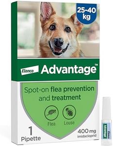 Advantage Spot On Flea Treatment For Extra Large Dogs 25 - 40kg (1 pipette, 400mg), Kills Fleas Within 24 Hours, Prevents Further Infestation For Up To Four Weeks