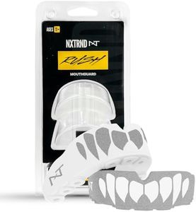 2 Pack Nxtrnd Rush Mouth Guard Sports, Professional Mouthguards for Boxing, Jiu Jitsu, MMA, Wrestling, Football, Lacrosse, and All Sports, Fits Adults, Youth, and Kids 11+ (Silver)