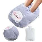 Foot Warmer for Feet,Douthfolle Cute Foot Warmer Non Electric for Women and Men 2 in 1 3L Hot Water Bottle Foot Warmers Heated Foot Warmers,Cushion Washable and Removable