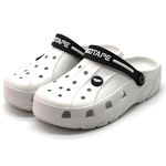 Red Tape Designer Comfortable Clogs, Sandals With Adjustable Back Strap For Men Off White - 11 Uk