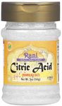 Rani Citric Acid Powder, Food Grade (Limbu Ka Ful) 5oz (141g) PET Jar ~ Used for Cooking, Bath Bombs, Cleaning | Gluten Friendly | Kosher | Indian Origin