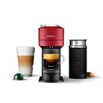 Nespresso Vertuo Next Coffee and Espresso Machine by Breville with Aeroccino Milk Frother, Cherry Red - BNV550RED1BUC1