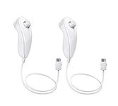 Wii Nunchuck Controller White [2 Pa